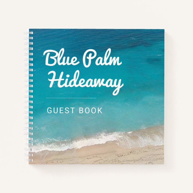 Cuaderno Personalizado de alquiler de vacaciones en la play (Anverso)