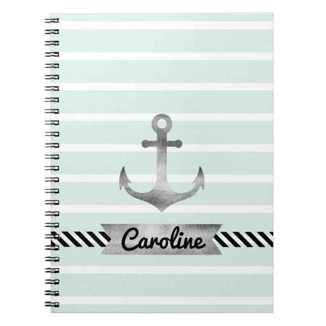 Cuaderno Personalizado de anclaje acuático de tiras de tint (Frente)