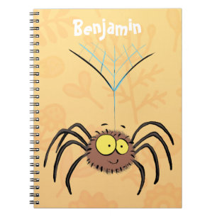 Cuaderno Personalizado de araña suave y adorable
