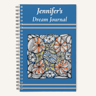 Cuaderno personalizado de arte pop negro y vibrant