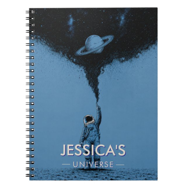 Cuaderno Personalizado de Astronauta Espacial (Frente)