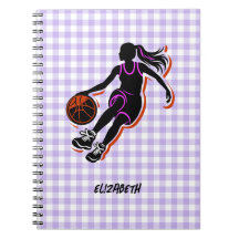 Cuaderno personalizado de baloncesto para niñas