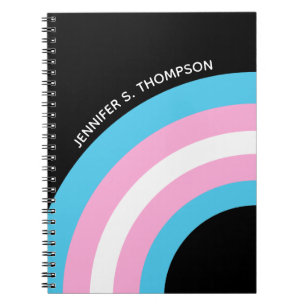 Cuaderno Personalizado de bandera del orgullo gay transgén