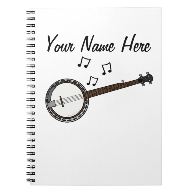 Cuaderno Personalizado de Banjo Folk Music Teacher (Frente)