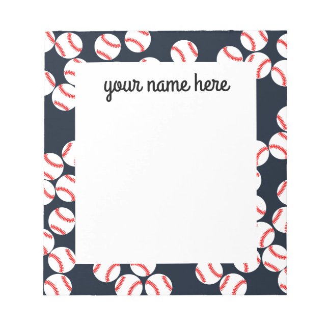 Cuaderno Personalizado de Béisbol (Frente)