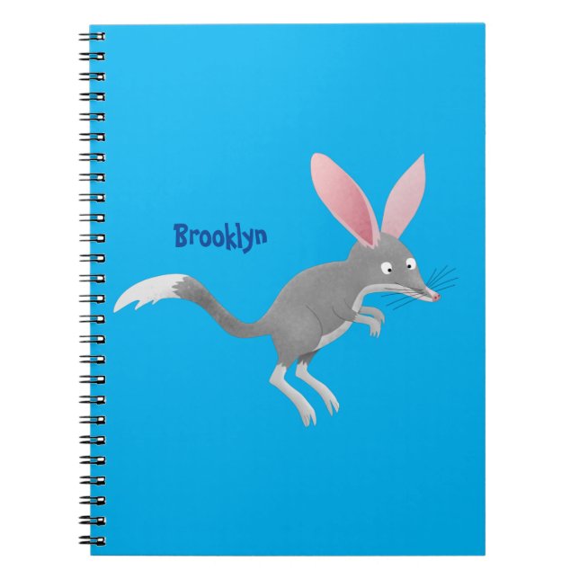 Cuaderno Personalizado de bilby australiano feliz (Frente)
