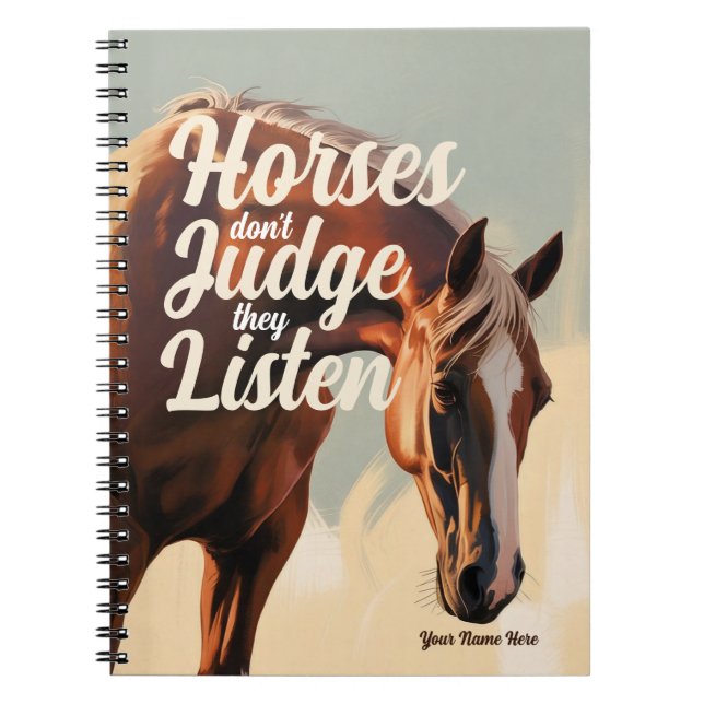 Cuaderno Personalizado de Caballo (Frente)
