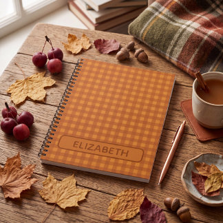 Cuaderno Personalizado de Calabaza Clásica de Otoñ