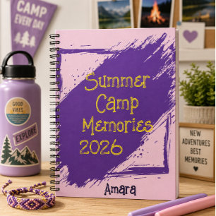 Cuaderno Personalizado de Campamento de Verano