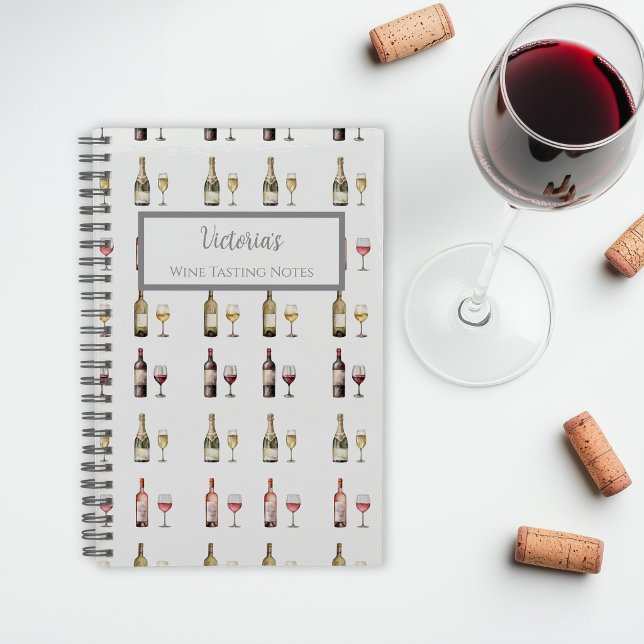 Cuaderno Personalizado de Cata de Vinos (Wine Tasting Notebook)