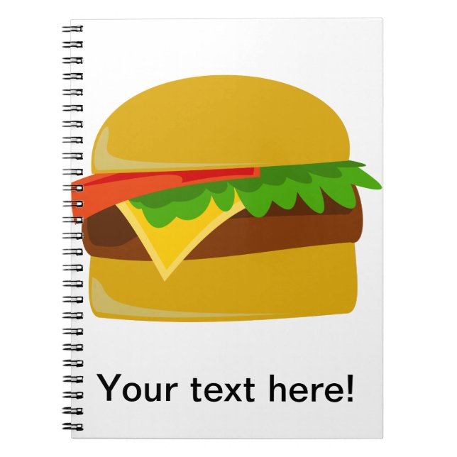 Cuaderno Personalizado de Cheeseburger (Frente)