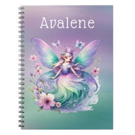 Cuaderno Personalizado de Chicas Princesas de la Mariposa V