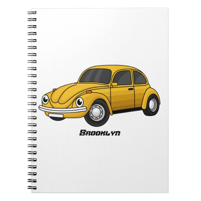 Cuaderno Personalizado de coche clásico (Frente)