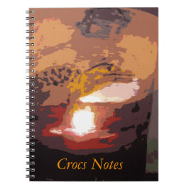 Cuaderno Personalizado de cocodrilos en camuflaje de arte a