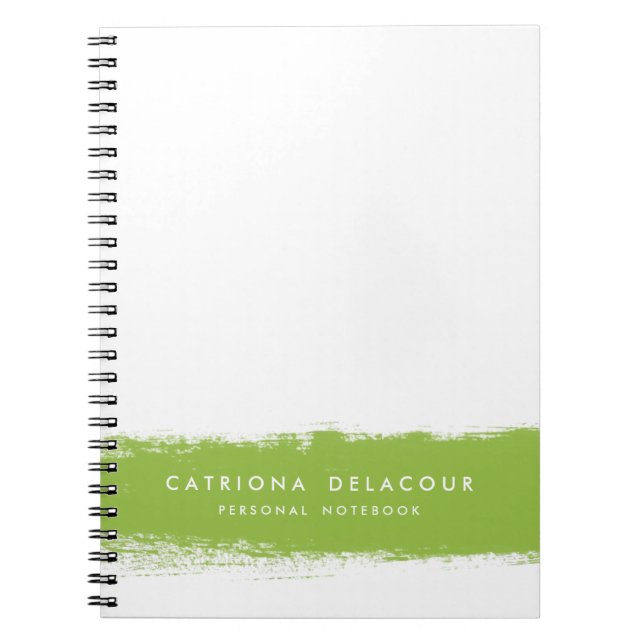 Cuaderno personalizado de color de agua abstracto (Frente)