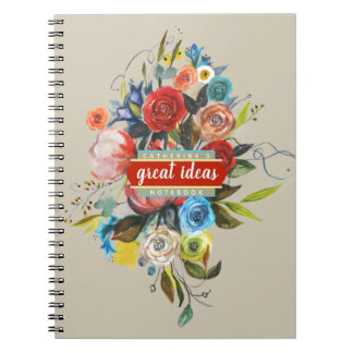 Cuaderno personalizado de color de agua dulce