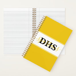 Cuaderno personalizado de colorblock escolar