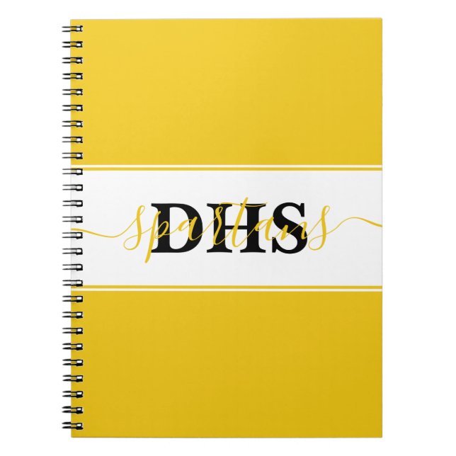 Cuaderno personalizado de colorblock escolar (Frente)