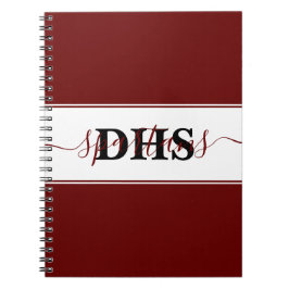 Cuaderno personalizado de colores de escuela en bl