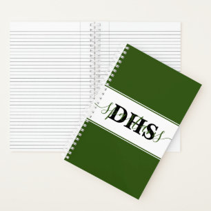 Cuaderno personalizado de colores de escuela en bl