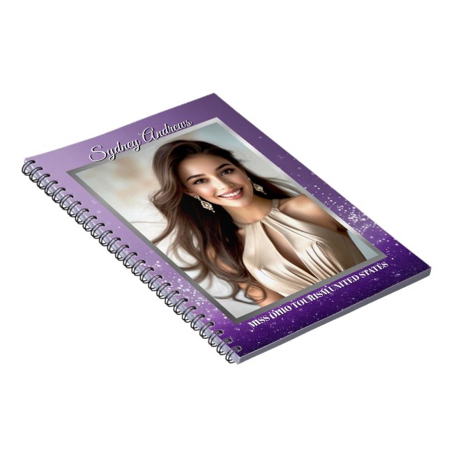 Cuaderno personalizado de concurso de belleza con  (Lado Derecho)