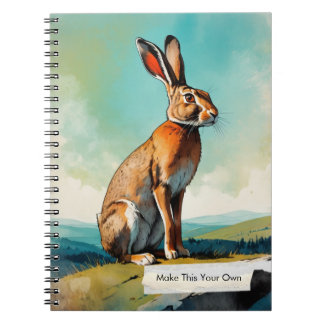 Cuaderno Personalizado de Conejo Vintage