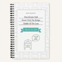 Cuaderno Personalizado de Correo de Entrega Especi
