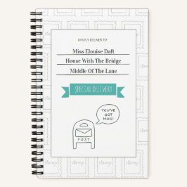 Cuaderno Personalizado de Correo de Entrega Especi