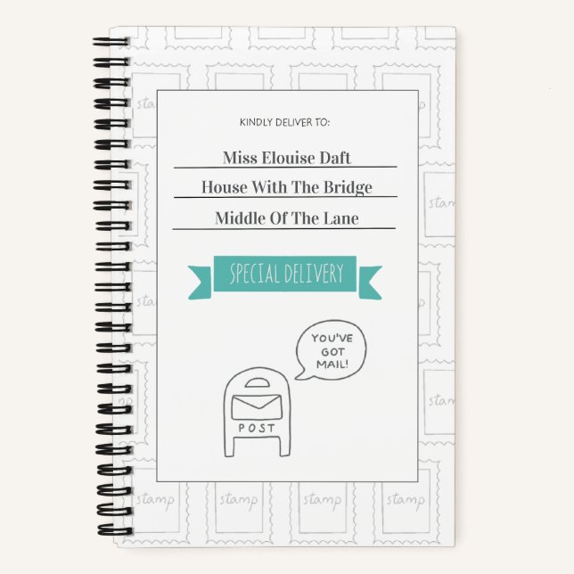 Cuaderno Personalizado de Correo de Entrega Especi (Anverso)