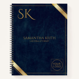 Cuaderno Personalizado de cuero de marina de lujo 2025 con 