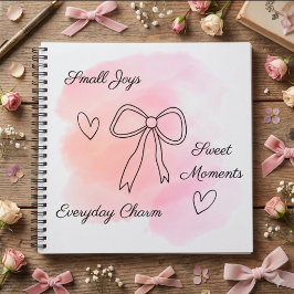 Cuaderno Personalizado de Dibujo con Lazo Coquette