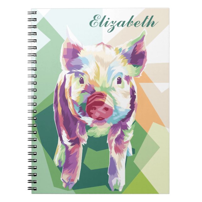 Cuaderno personalizado de dibujos animados colorid (Frente)