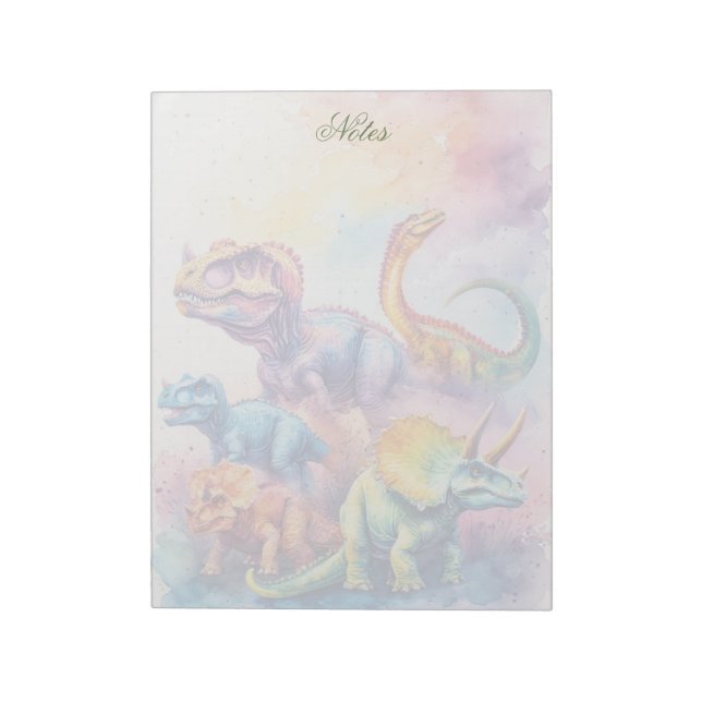 Cuaderno Personalizado de Dino Adorable (Lado Izquierdo)