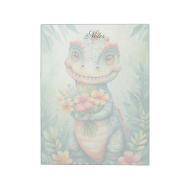 Cuaderno Personalizado de Dino Adorable