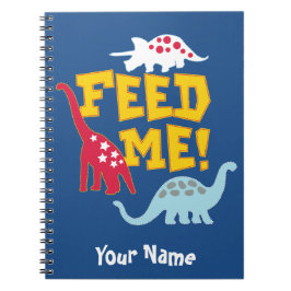 Cuaderno Personalizado de Dinosaurio Divertido par