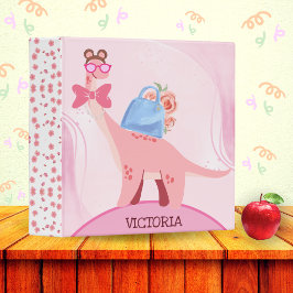 Cuaderno Personalizado de Dinosaurio Lindo para Ni
