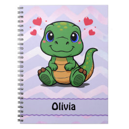 Cuaderno personalizado de dinosaurio T-Rex