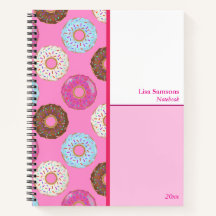 Cuaderno personalizado de Doughnuts glaseados