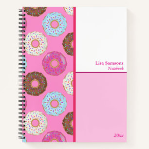 Cuaderno personalizado de Doughnuts glaseados