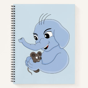 Cuaderno Personalizado de elefante lindo