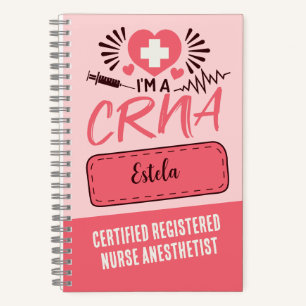 Cuaderno PERSONALIZADO de enfermeras anestesistas certifica