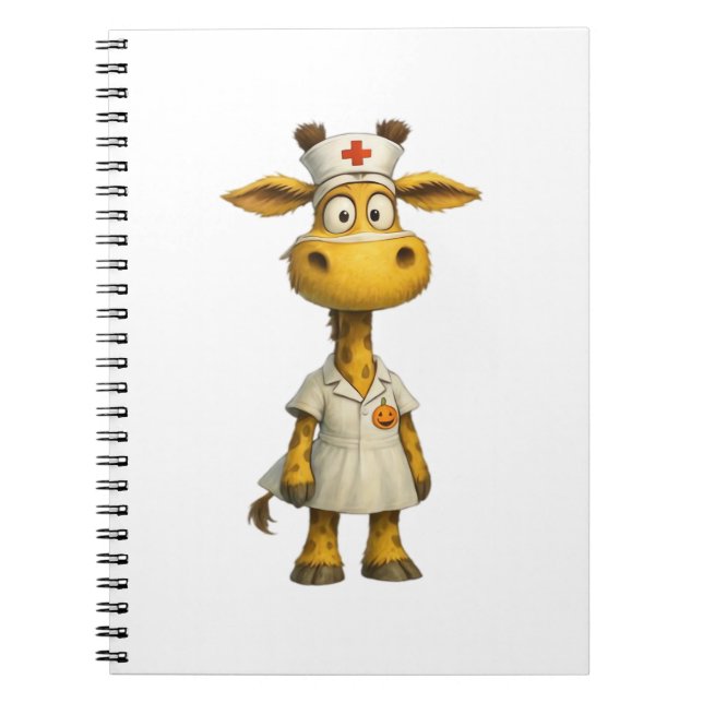 Cuaderno Personalizado de enfermería de Giraffe - Héroe de  (Frente)