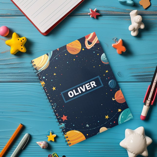 Cuaderno Personalizado de Espacio Planetas Galaxia (Subido por el creador)