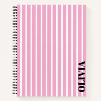 Cuaderno personalizado de espiral con rayas
