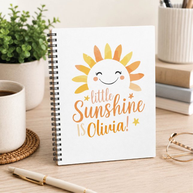 Cuaderno Personalizado de Espiral "Little Sunshine (Subido por el creador)