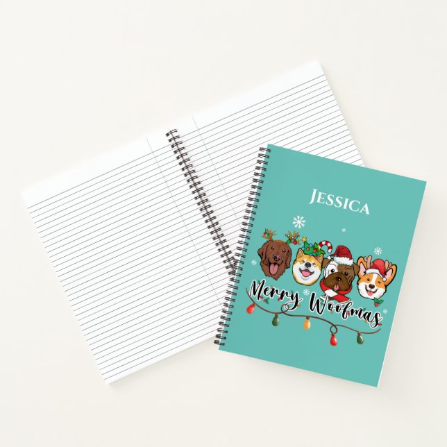 Cuaderno personalizado de Feliz Woofmas (Interior)