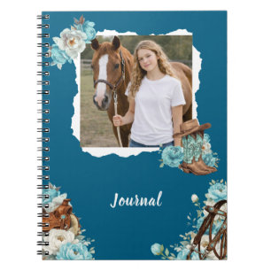 Cuaderno Personalizado de Flores del Caballo Occid