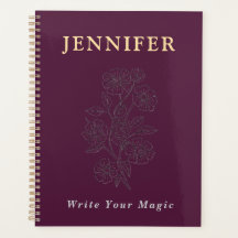 Cuaderno Personalizado de Flores Elegantes | Escri