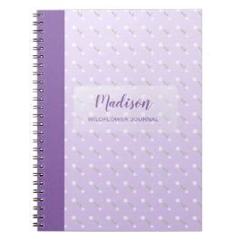 Cuaderno Personalizado de Flores Silvestres con No