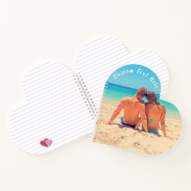 Cuaderno Personalizado de foto texto regalo de portátil con (Interior)